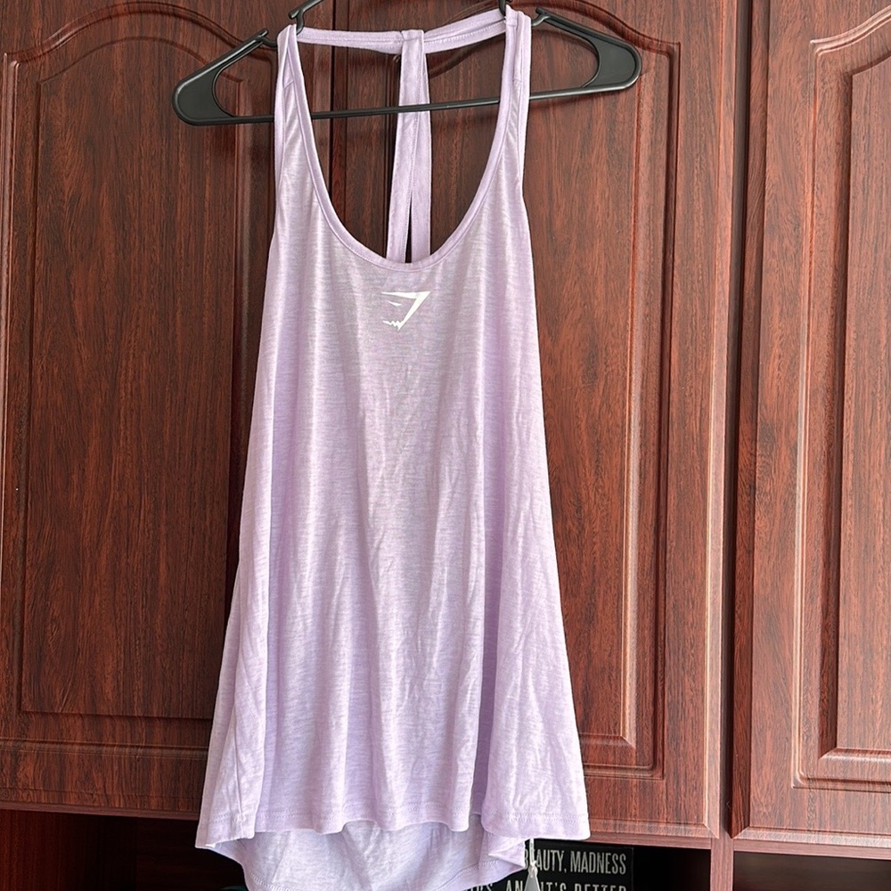 Gymshark White Backless Tank Top